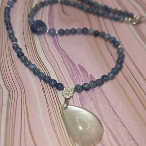 Elegant Aquamarine & White Moonstone